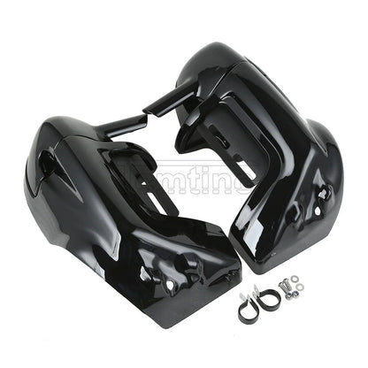 Lower Vented Leg Fairings Black for Harley Touring Street Glide (1983-2013)