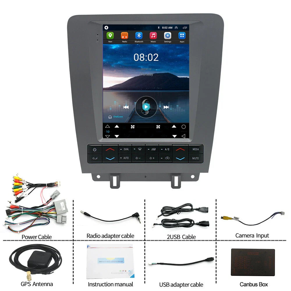 9.7" Car Stereo Radio GPS for 2010-2014 Ford Mustang, Wireless Carplay