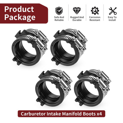 Set of 4 Carburetor Intake Manifold Boots for Honda ST1100 (1991–2003)