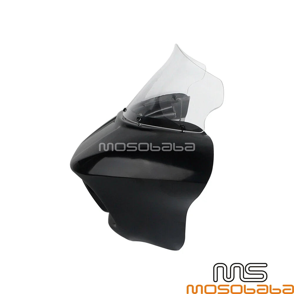 Front Fairing Windshield w/LED Headlight for Harley Softail Fat Bob (2018)