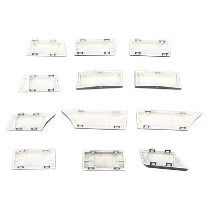 12pcs Air Conditioning Control Switch Button Cap Cover for BMW 5/6/7 Series