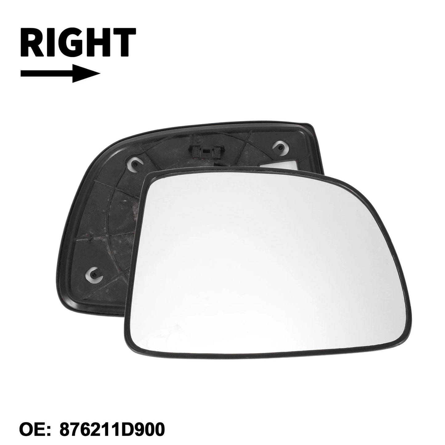 Right Mirror Glass Replacement for KIA Carens (2006–2012) No. 876211D900