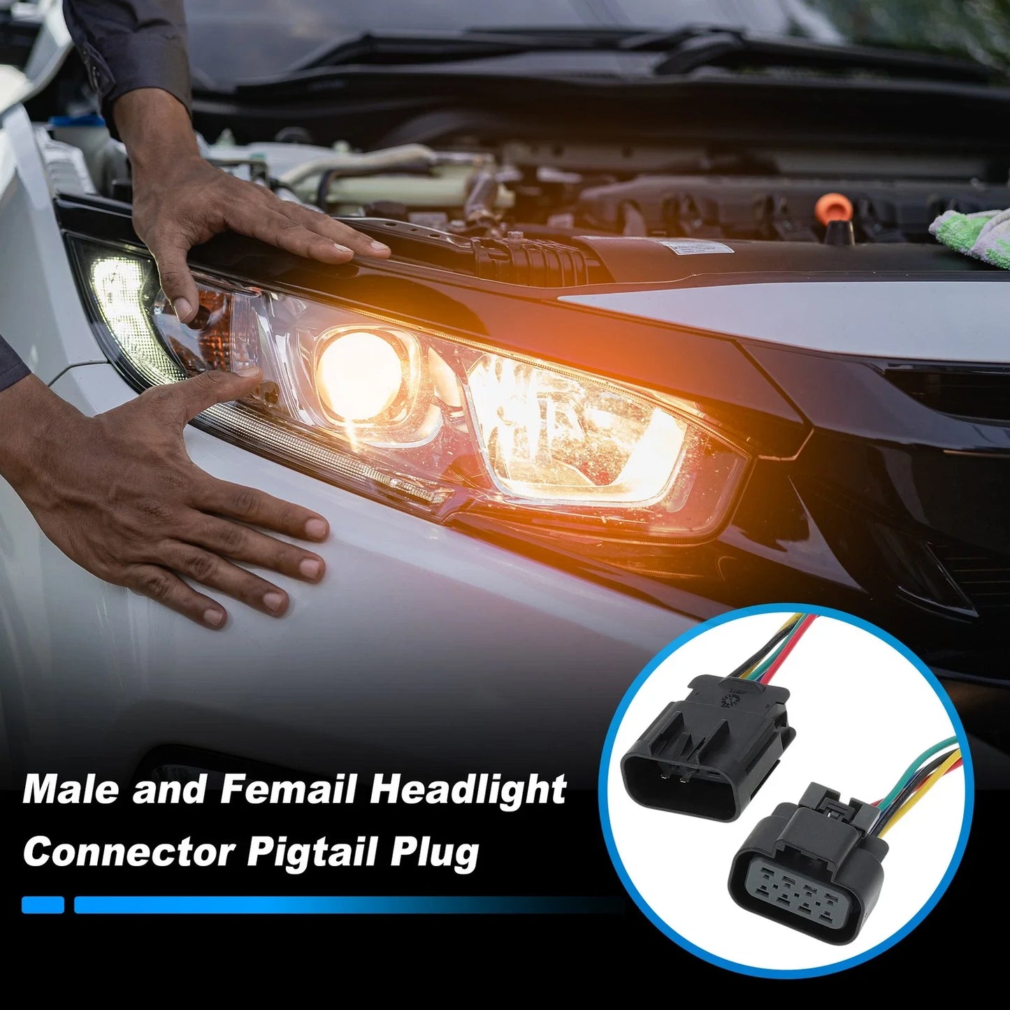 Headlight Connector Harness Plug Wire for Chevy Silverado