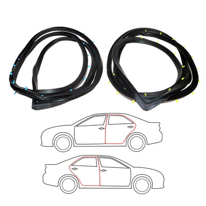 Rear Door Weatherstrip Set for Toyota Corona Mark II (1972–1976)