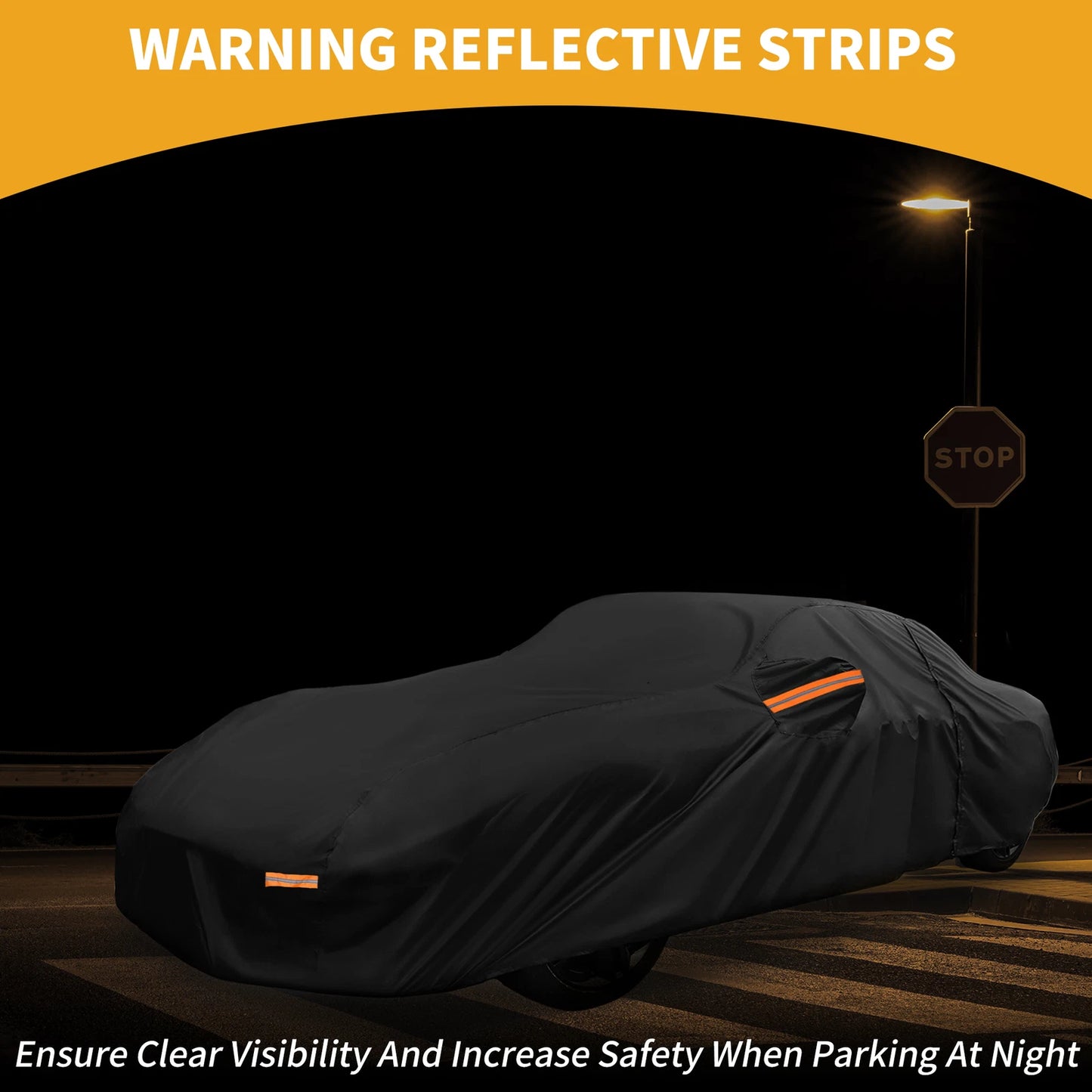 Waterproof Car Cover for Toyota Supra (190T-PU, Black)