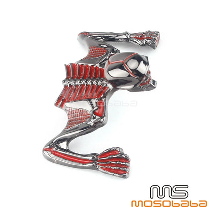 Skull Skeleton Headlight Fender Ornament for Harley Cruiser