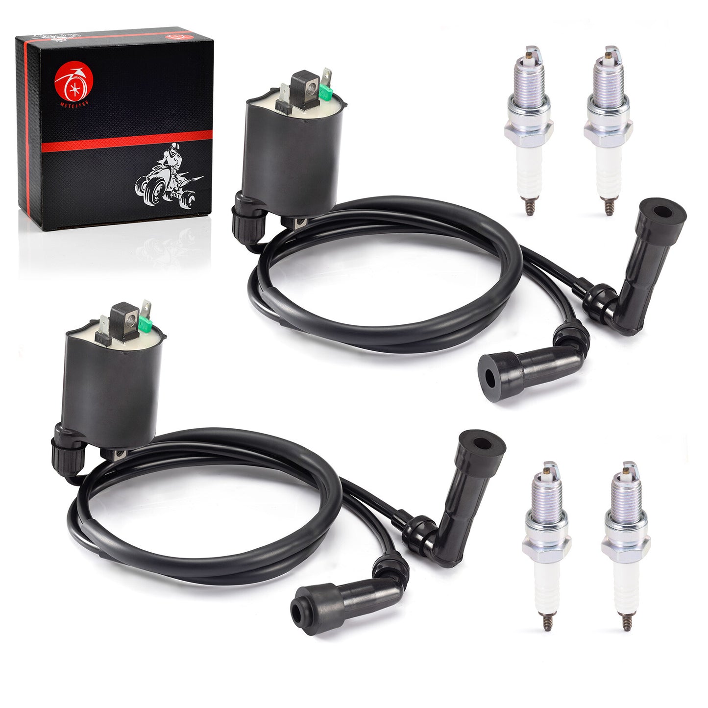 Ignition Coil and Spark Plug for Kawasaki VN1600 Vulcan 1600 (2003–2007)