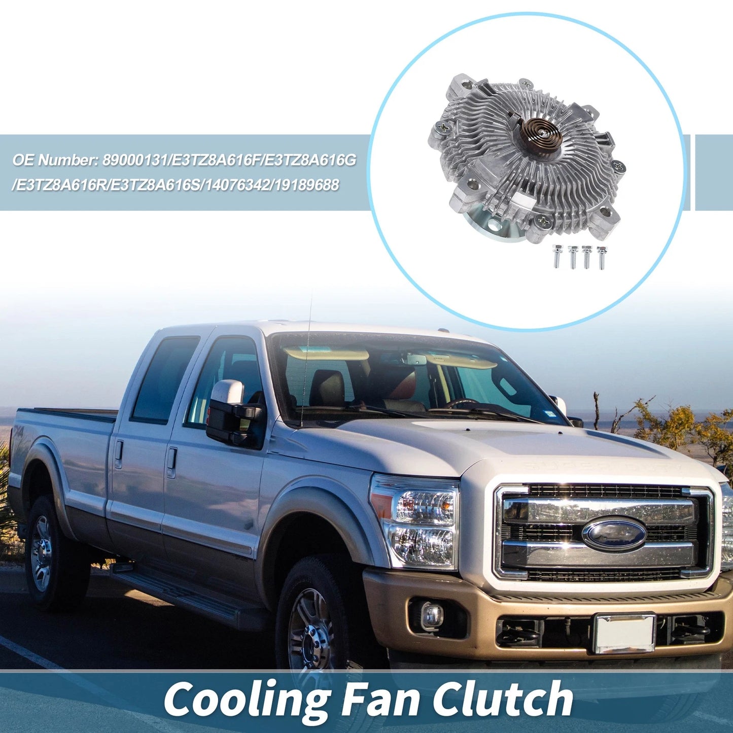 Engine Cooling Fan Clutch for Chevrolet Astro 2500 L4 2.5L (1996–2005) No.89000131