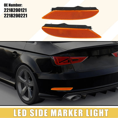 LED Bumper Side Marker Light 2218200121 for Mercedes-Benz (1 Pair)