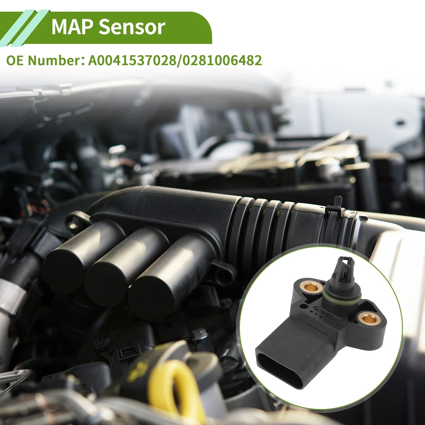 Manifold Pressure Sensor A0041537028 for Mercedes-Benz Actros 1831 (1997–2002)