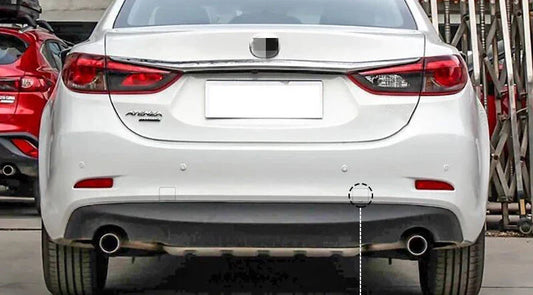 2x White Rear Tow Hook Eye Cover Cap ABS Trim for Mazda 6 (2013–2019)