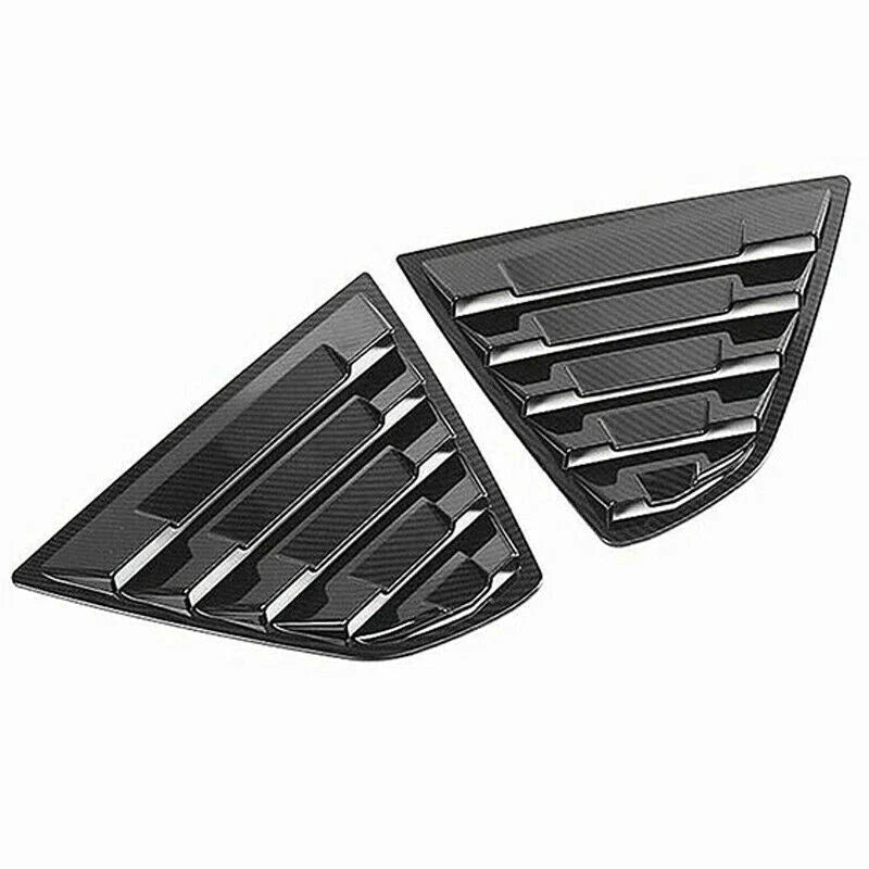 2 x Carbon Fiber Window Louver Shutter Cover Trim for Toyota Camry (2018–2023)