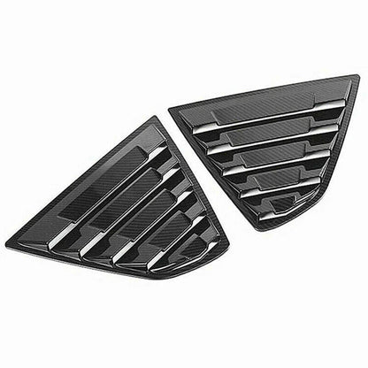 2 x Carbon Fiber Window Louver Shutter Cover Trim for Toyota Camry (2018–2023)