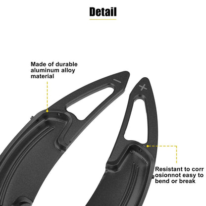 Paddle Shifter 2 x Aluminum Alloy Black for Honda Spirior Odyssey (2015-2018)