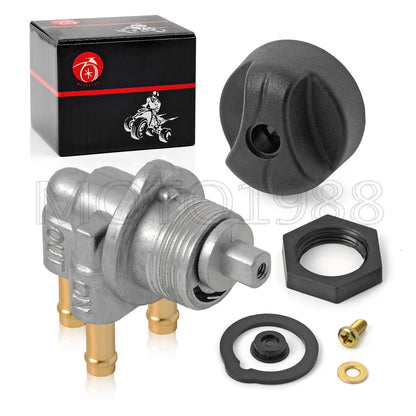 Fuel Valve Petcock 3 Way & Knob Nut for Sea Doo GTS, GTX (1992–2001)