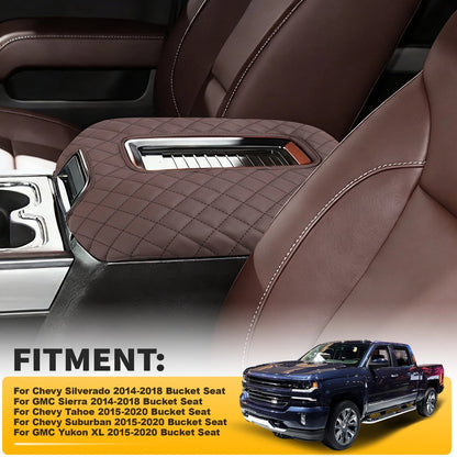 Center Console Lid Armrest Cover Trim for Chevy Silverado GMC Sierra (2014–2018)