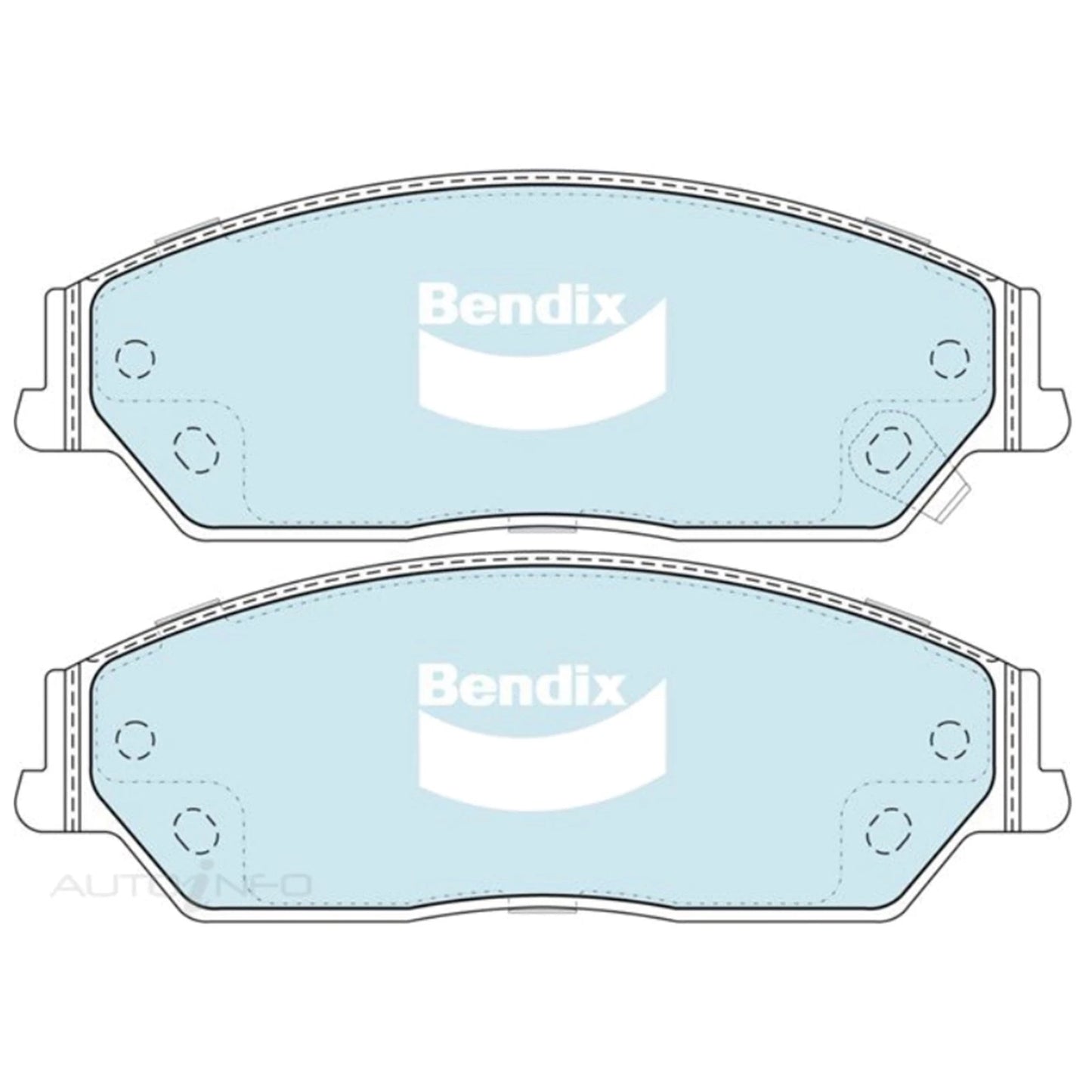 Front Disc Brake Rotors & Bendix GCT Pads for Toyota Camry (2006–2017)