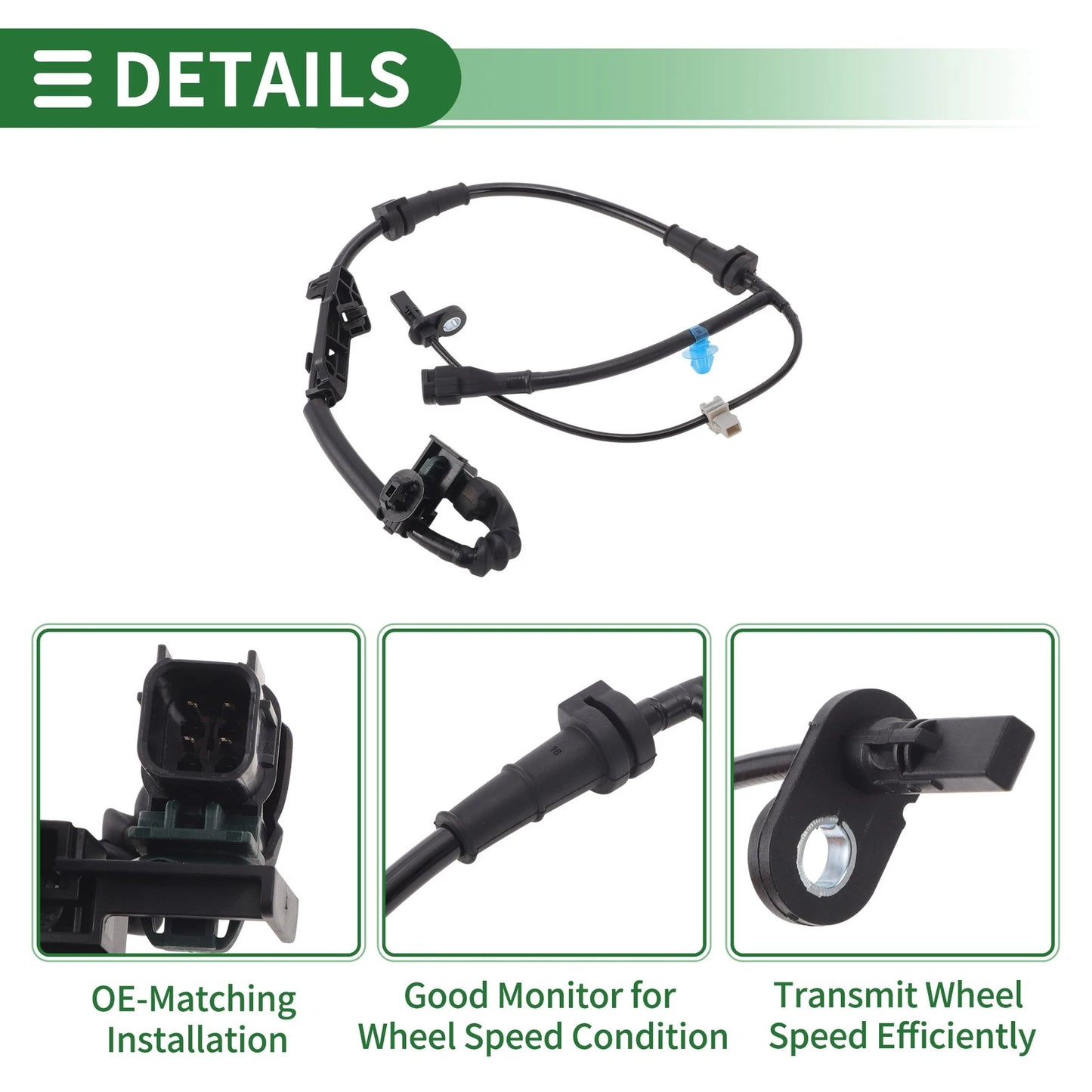 ABS Wheel Speed Sensor No. 57450TVAA51 for Honda Accord (2018–2022)