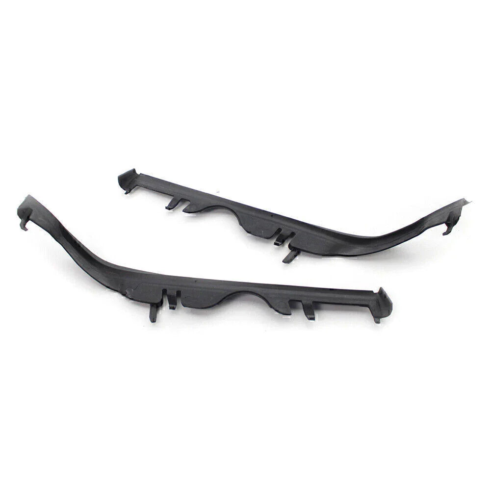 Pair ABS Black Front Upper Headlight Gaskets for BMW 5 Series E39 (1997-2003)