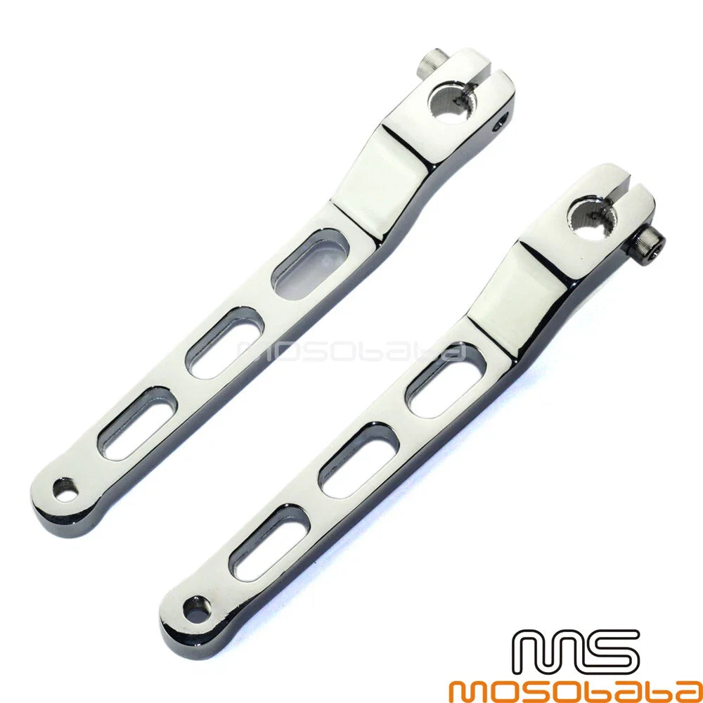 Chrome Heel Toe Shifter Arms for Harley FLH FLB FLHX FLFB FLHB