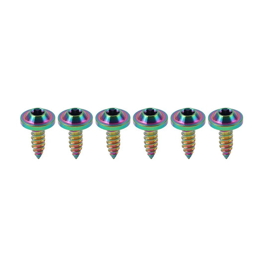 6 x M5x15mm Titanium Torx Head Self Tapping Screws Fasteners for Cars
