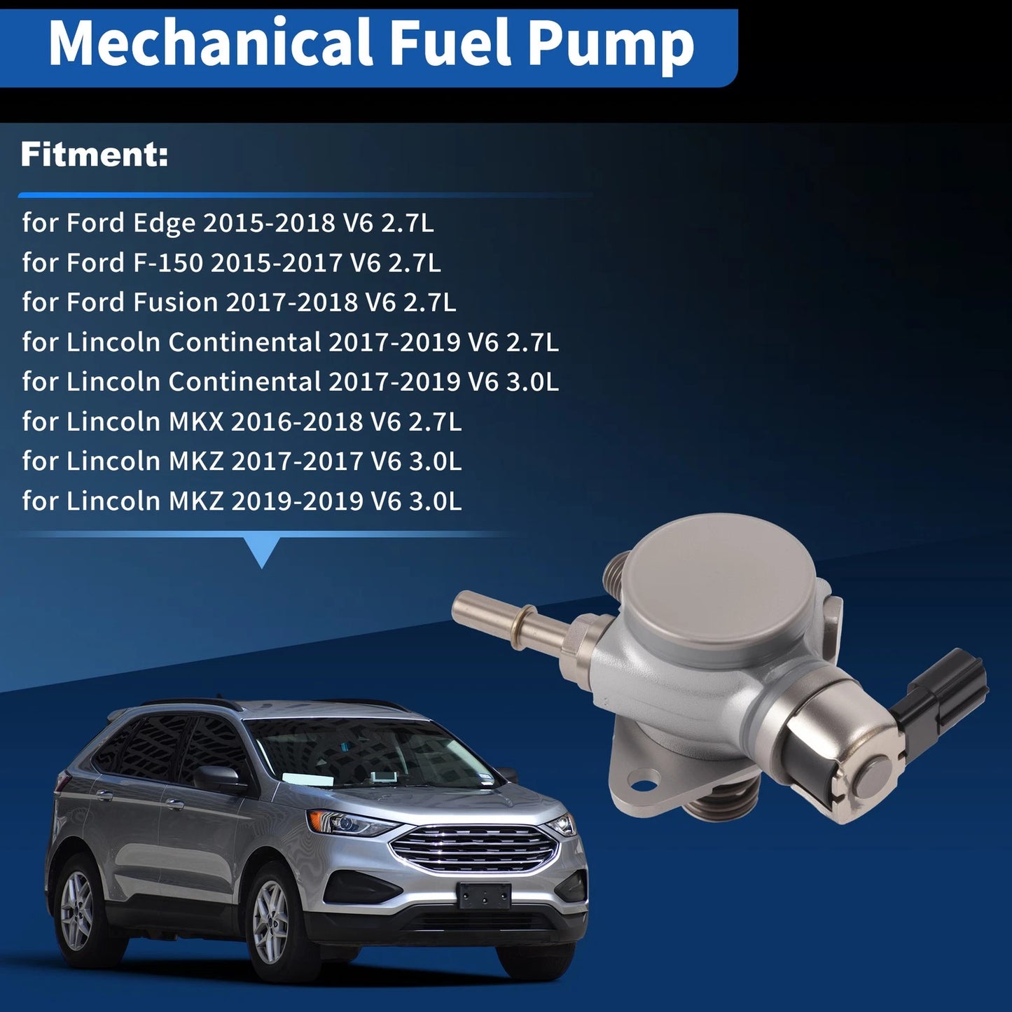 High Pressure Fuel Pump for Ford Edge (2015–2018) V6 2.7L No.GDP205/FT4Z9350A