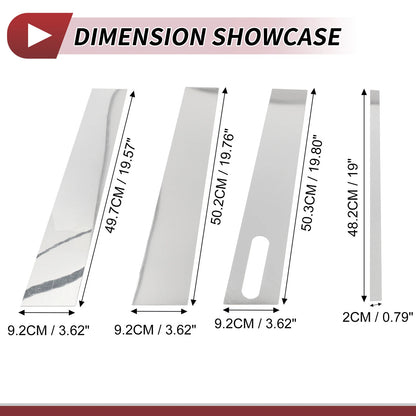 7pcs Door Pillar Window Trim for Ford Explorer Sport Trac (2001–2005) Chrome