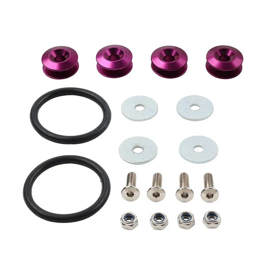4PCS Purple Quick Release Bumper Holder Clips for Trunk Hatch Lid