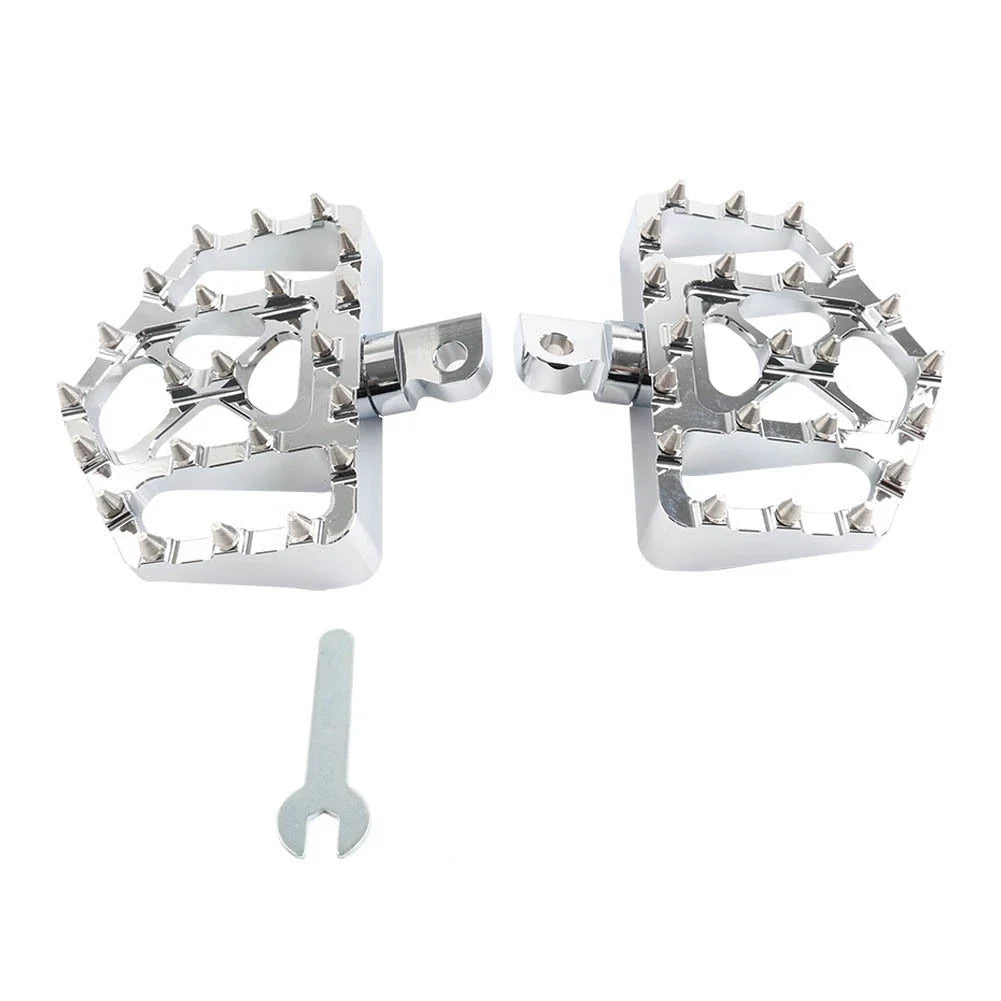 Wide MX Style Footpegs for Harley Touring Sportster Softail Dyna