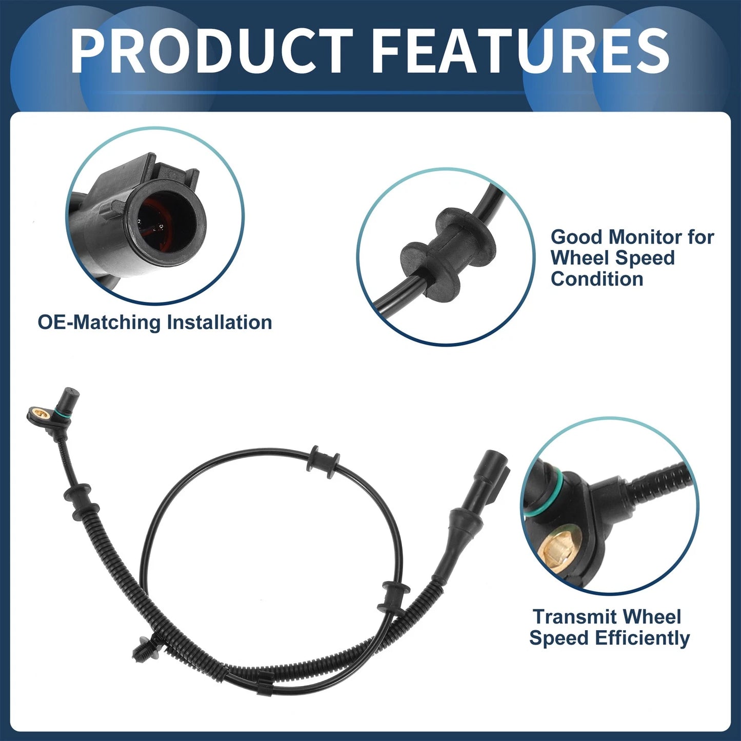 ABS Wheel Speed Sensor No. 5L3Z2C204A for Ford F-150 (2005–2008) Front