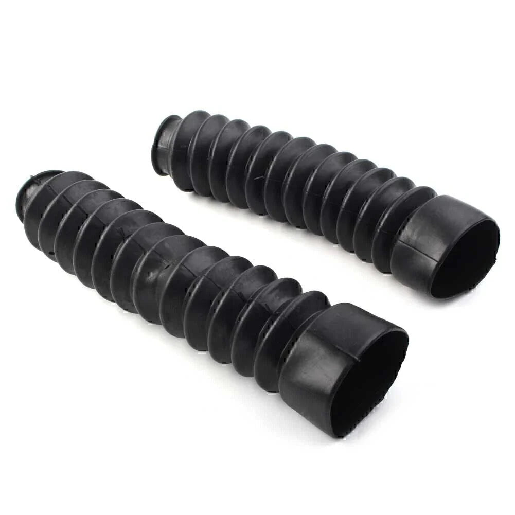 Motorcycle Universal Black Rubber Front Fork Dust Covers