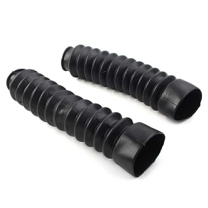 Motorcycle Universal Black Rubber Front Fork Dust Covers