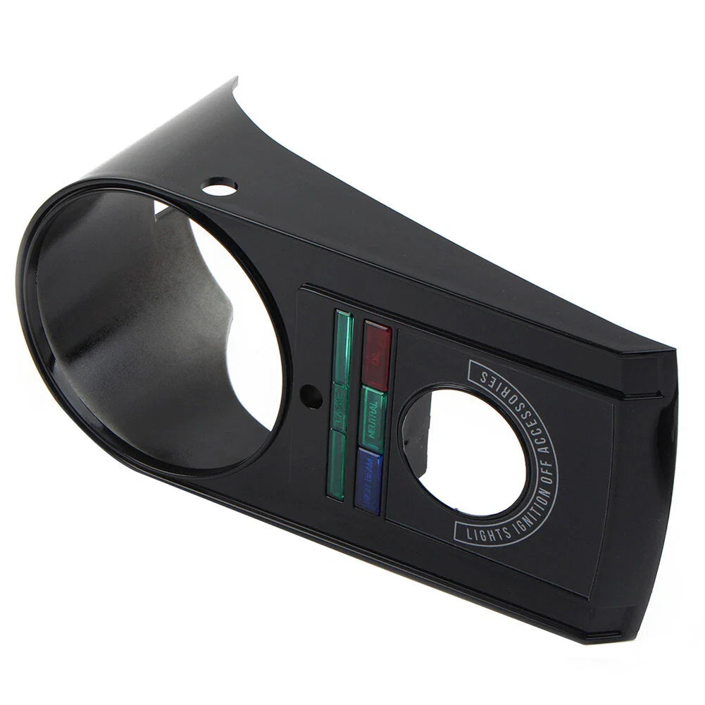 Black Speedometer Dash Panel Cover for 1991-1995 Harley Softail