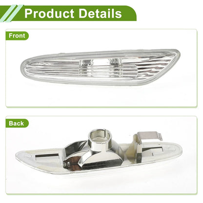 1 Pc Left Side Marker Light Cover for BMW 325i White (2002-2006)