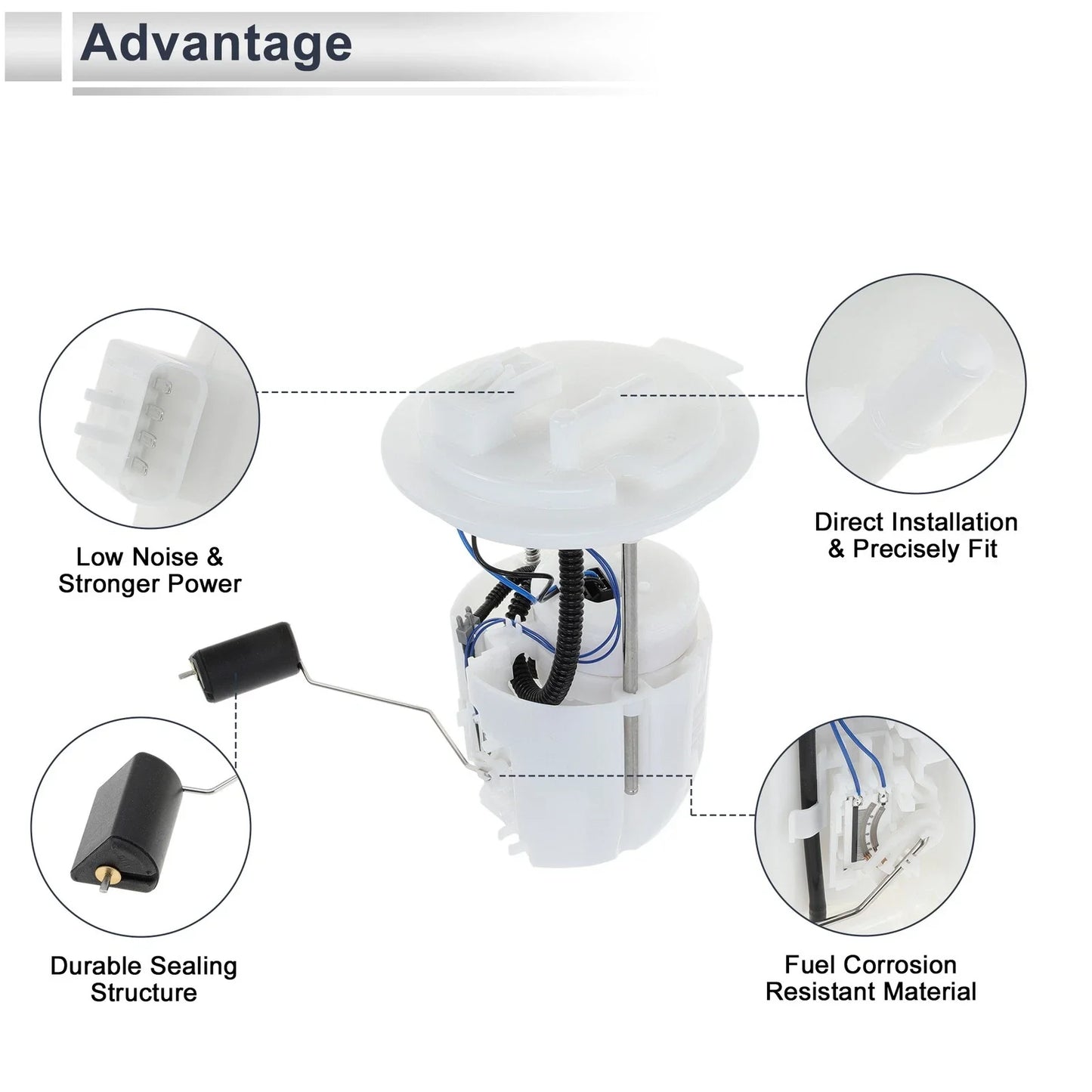 Fuel Pump Assembly for Dodge Journey 2.4L 3.5L 3.6L (2009-2019)