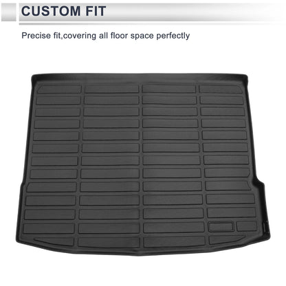 Cargo Liner Rear Trunk Mat for Hyundai Kona (2024–2025) TPE Long Grid Pattern