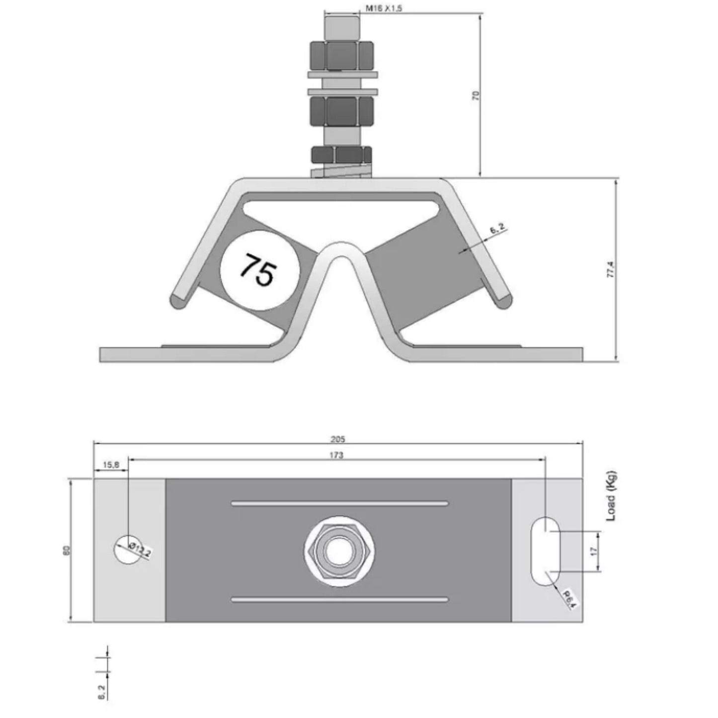 Engine Mount for Yanmar Marine Diesel Engine (3YM30, 3GM30F)