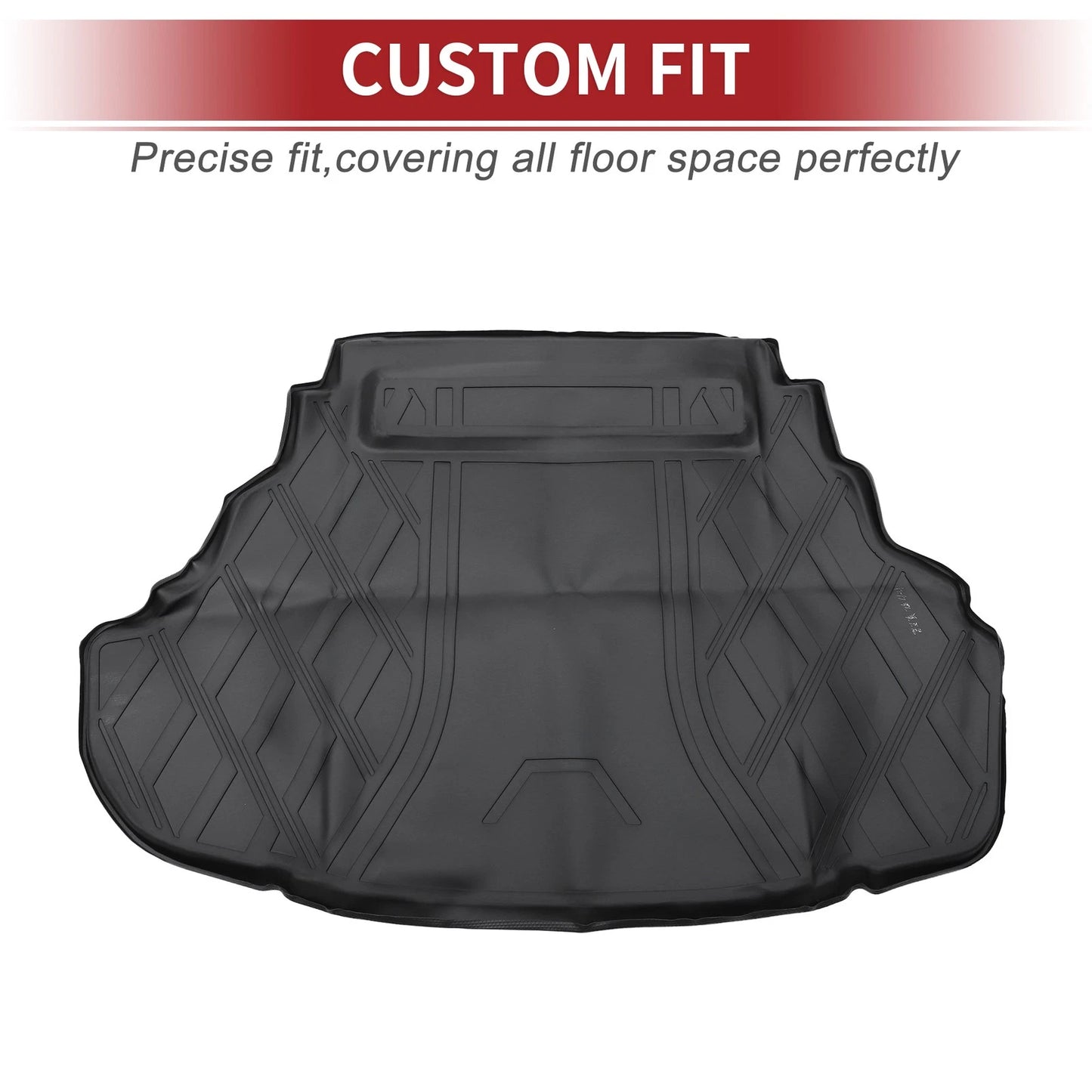 Cargo Liner Rear Trunk Mat for Toyota Camry (2015–2017) TPE Diamond Pattern