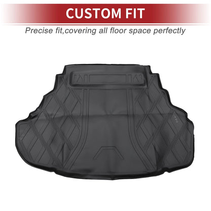 Cargo Liner Rear Trunk Mat for Toyota Camry (2015–2017) TPE Diamond Pattern
