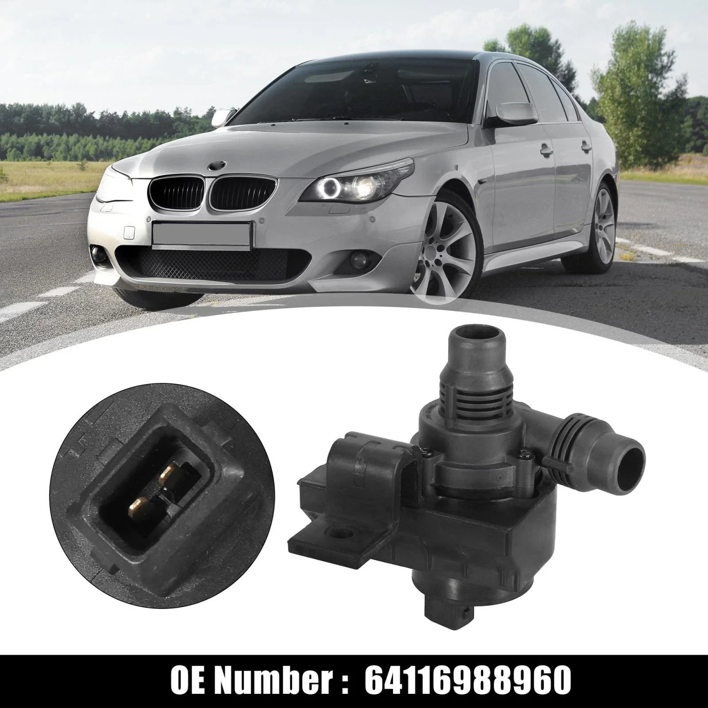 Engine Auxiliary Water Pump for BMW E39 530i 545i 645Ci 550i