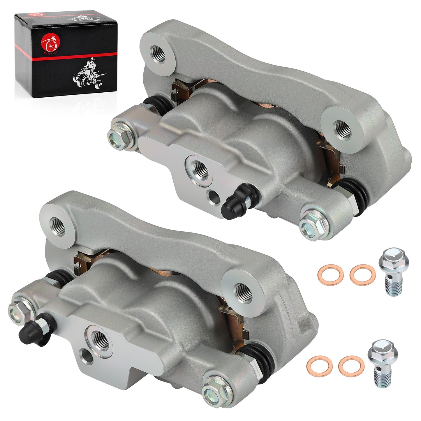 Set of 2 Rear Brake Calipers with Pads for Yamaha YXZ1000R (2016–2024)