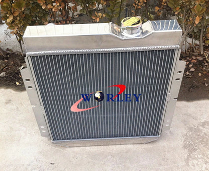 3-Row Aluminum Radiator with Fan for Ford Mustang (1965–1966)