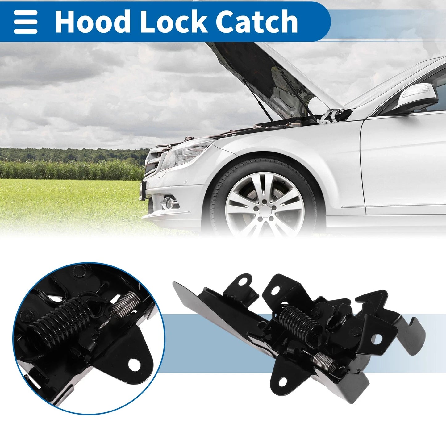 Hood Latch Assembly for Kia Spectra (2004–2009) No. 811302F000