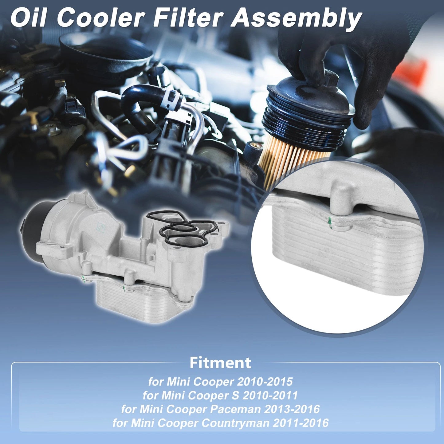 Engine Oil Filter Housing for Mini Cooper (2010–2015) No. 11427583112