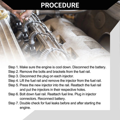 Fuel Injector 2 x for Chevrolet Tracker (1999-2003) 2.0L Black