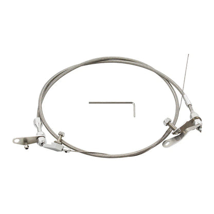 Stainless Braided Kick Down Cable for Ford C6 Transmission (1966-1986)