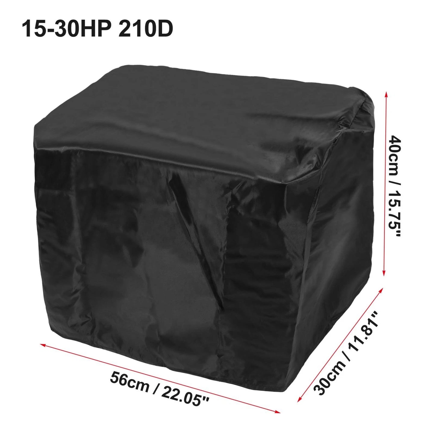 Boat Cover for Outboard Motor 15-30HP (210D Waterproof Oxford Cloth)