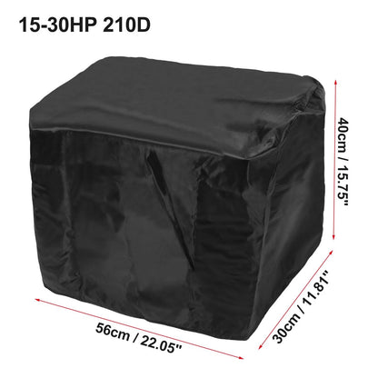 Boat Cover for Outboard Motor 15-30HP (210D Waterproof Oxford Cloth)