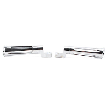 Chrome CNC Footpeg Footrest for Harley Dyna FXSB FXCW FXS Sportster XL1200 (2012-2017)