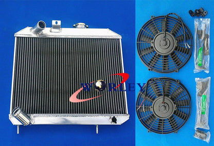 3 Row Aluminum Radiator with Fan for Jeep Willys (1941–1952)
